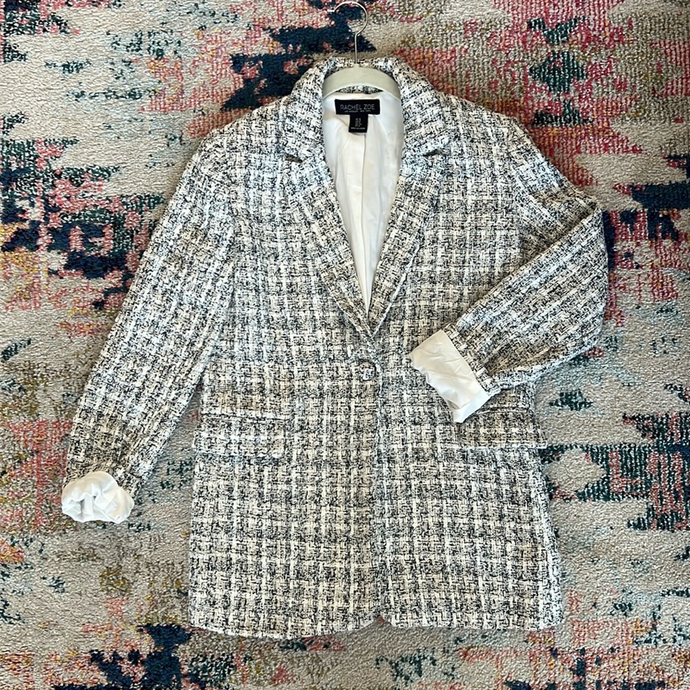 RACHEL ZOE Tweed Blazer